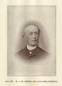 104127 Portret van jhr. mr. W.J.M. Bosch van Oud-Amelisweerd, geboren 1829, lid van Provinciale Staten van Utrecht ...